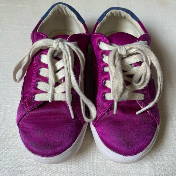 Crewcuts Fuchsia Monster Lace Up Shoes - Picture 1 of 9